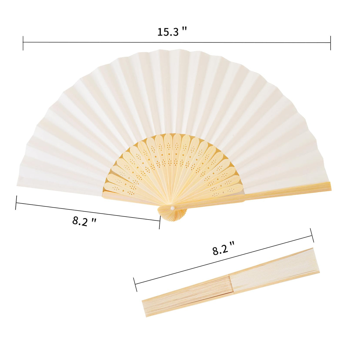 Sepwedd 50pcs fan pack with transparent bags supports tidy party setup and quick gifting.
