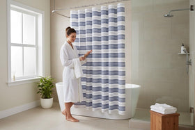 Serafina Home versatile hanging options allow horizontal or vertical display.