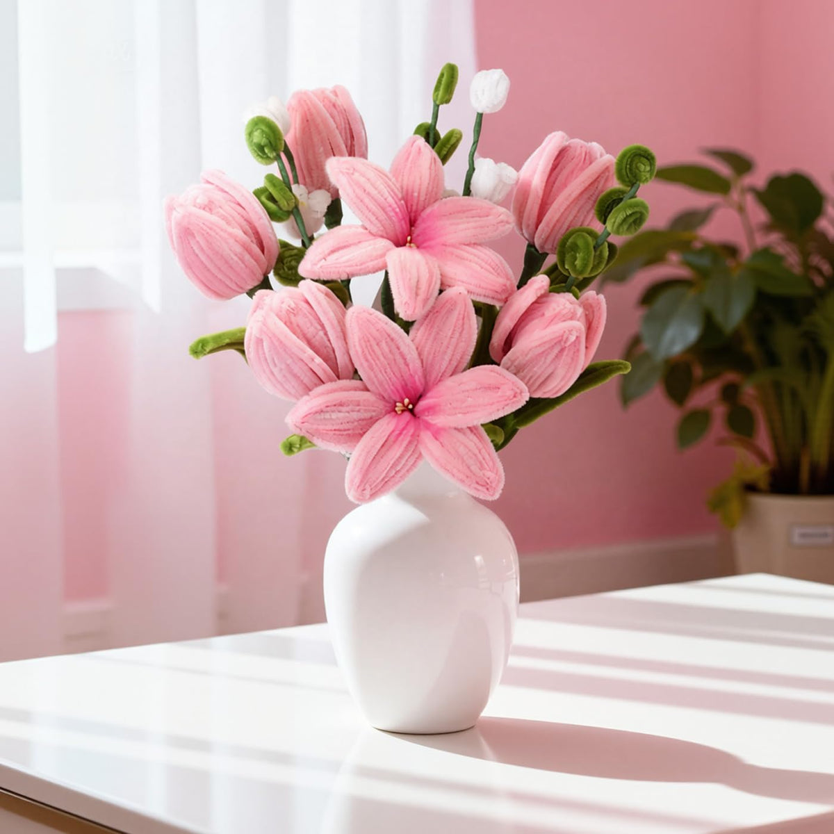 Seravelle dense pipe-cleaner texture mimics real petals with lasting vibrancy.