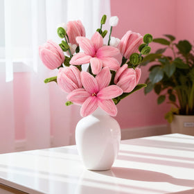 Seravelle dense pipe-cleaner texture mimics real petals with lasting vibrancy.