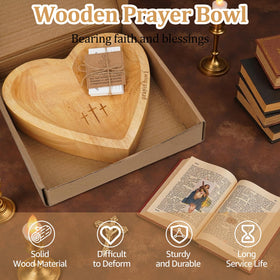 Sereficy prayer bowl shown on a coffee table as serene decor.