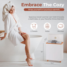 SereneLife towel warmer control panel single touch for effortless warming