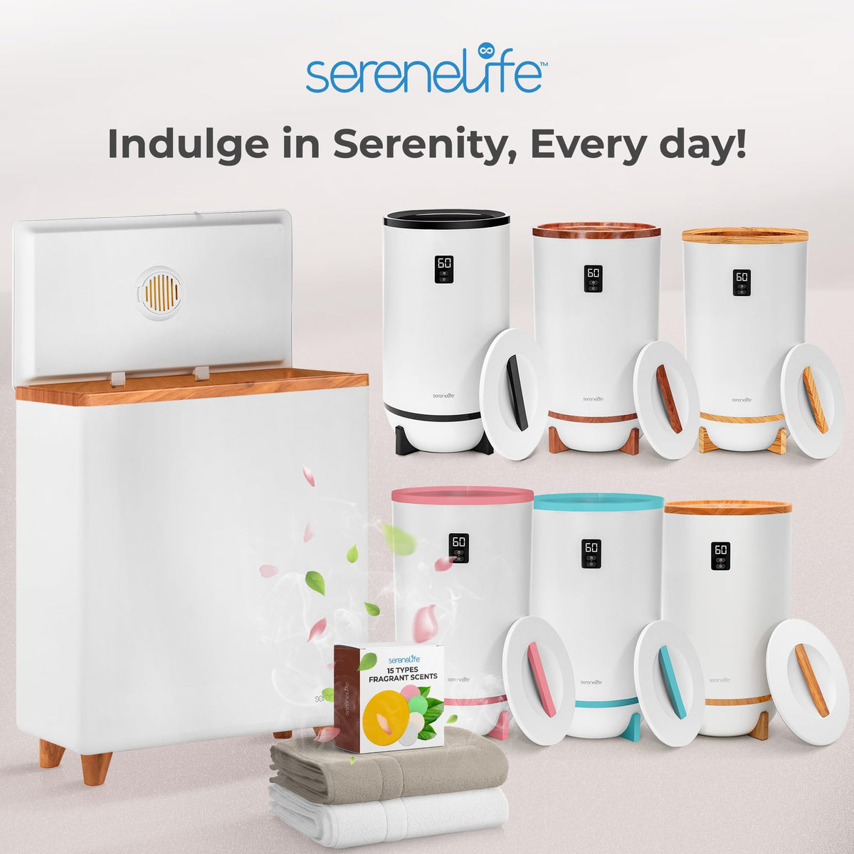 SereneLife energy efficient design lowers power use while heating towels