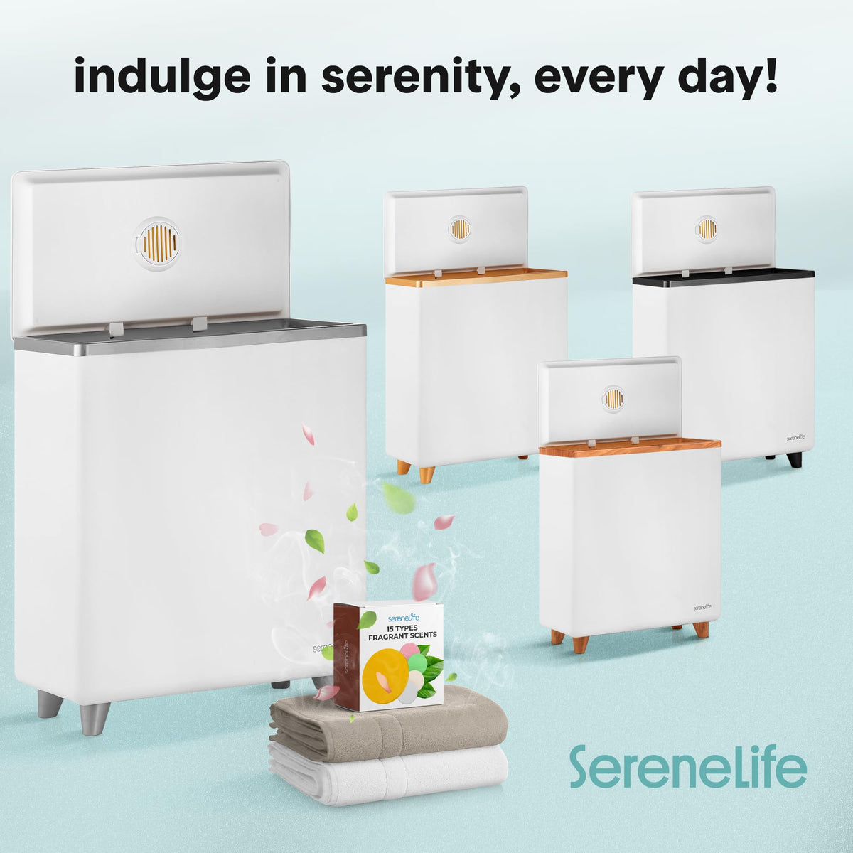 SereneLife fragrance-ready design enables spa-like ambiance with scent.