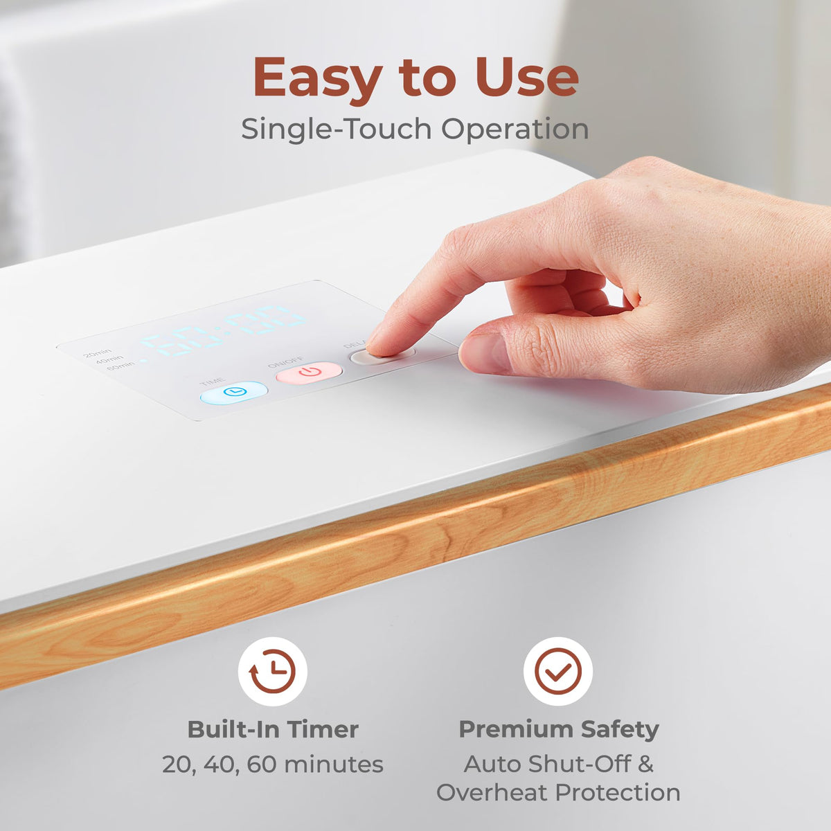 SereneLife towel warmer holds two large towels for shared bathroom needs