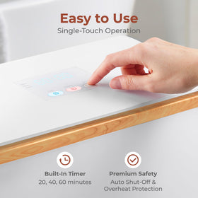 SereneLife towel warmer holds two large towels for shared bathroom needs