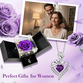 Sereney necklace with carved rose detail for a refined keepsake.