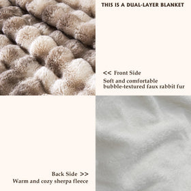 Serenhom faux fur soft detail close-up shows plush surface.