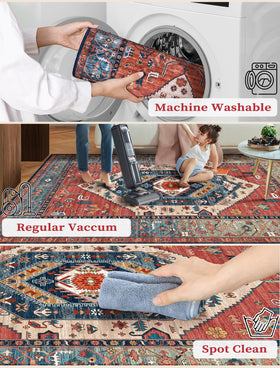 SERISSA Runner Rug vintage boho pattern adds color and texture to living spaces