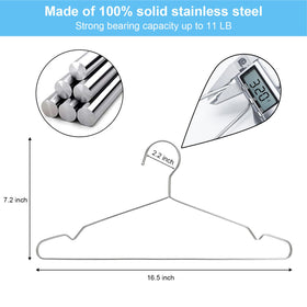 Seropy heavy-duty wire hanger supports bulky garments without bending