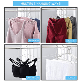 Seropy smooth-edge hangers prevent snags on fabrics.