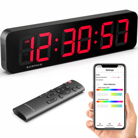 SERPHIX 15.2-inch clock with a large display for easy visibility in any room