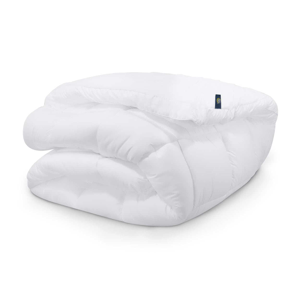 Serta Down Illusion topper care icons suggest easy machine washing.