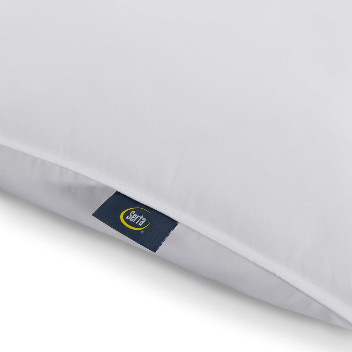 Serta Down Illusion Soft pillow with allergen barrier weave for fresher bedding.