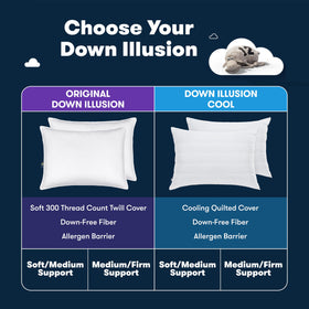 Serta Down Illusion Soft pillow expands to full loft after unpacking.