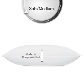 Serta Down Illusion Soft pillow is machine-washable for easy care.