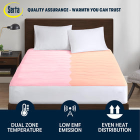 Serta dual-zone controls for independent bed-side warmth