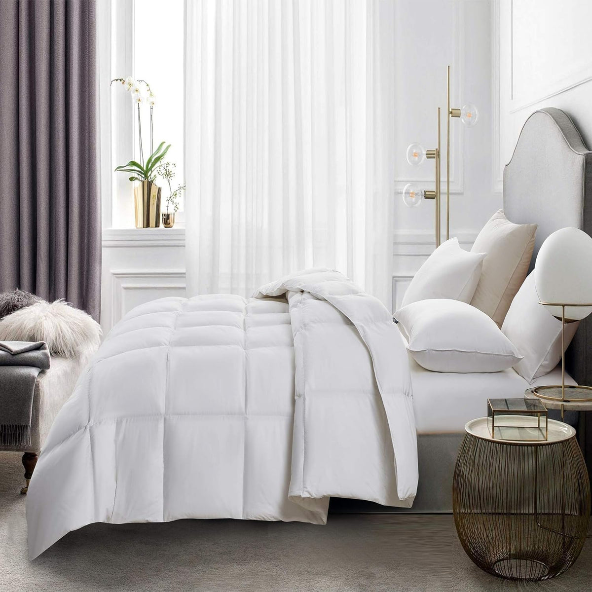 Serta 100 percent cotton cover feels soft and breathable for quiet nights.