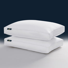 Serta Hotel Collection king pillow top view with plush loft for all sleepers