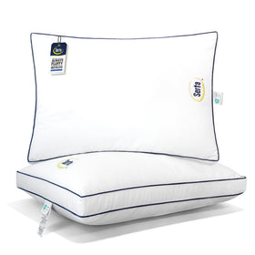 Serta Hotel Collection pillow queen front view showing plush loft and smooth surface for daily comfort