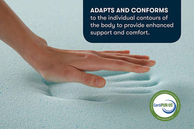 Serta ThermaGel breathable open-cell design promotes airflow for cooler rest