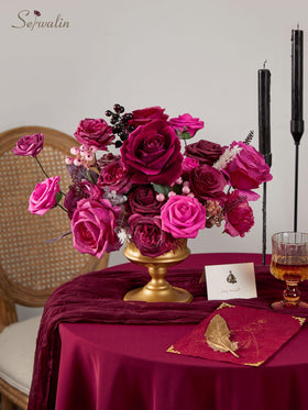 Serwalin burgundy rose buds add rich texture to DIY floral arrangements