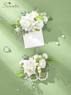Serwalin double-layer pearl wristlet adds secure, comfortable placement for all-day wear.