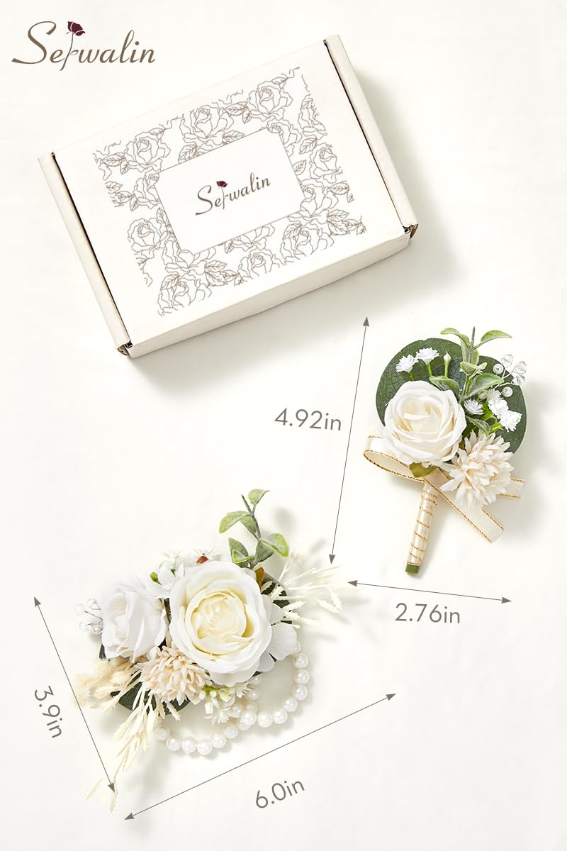 Serwalin greenery and pearl accents add natural elegance