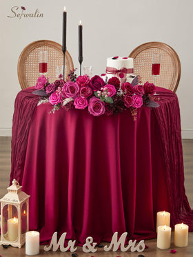 Serwalin PE hot pink flowers offer durable, reusable accents for DIY bouquets