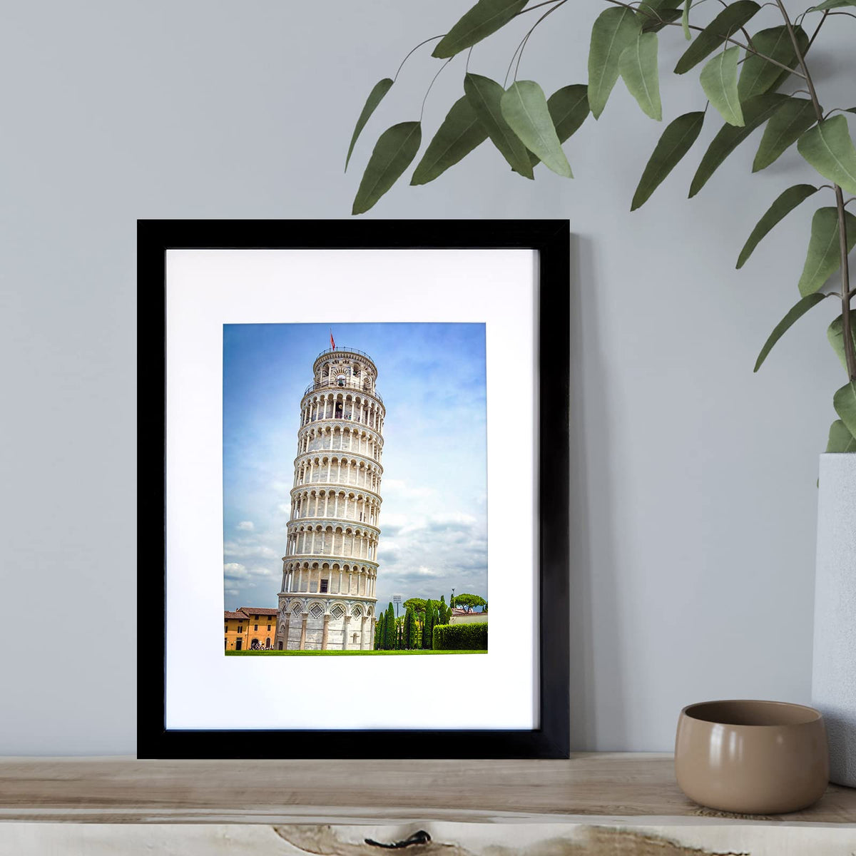 SESEAT 8x10 display frame with mat showcases memories elegantly.