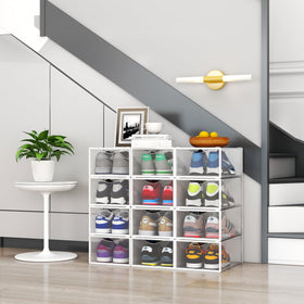 Seseno bin measures 13.4 by 9.5 by 5.7 inches for medium shoes.