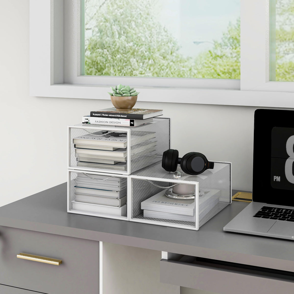 Seseno closet organizer for shoes, scarves, and small items in any room.