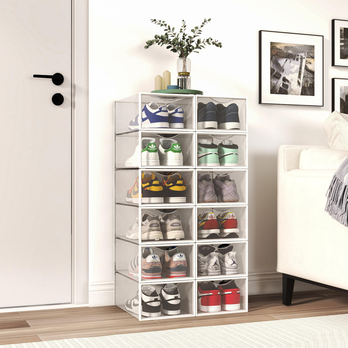 Seseno durable high-quality plastic material ensures long-lasting organization.
