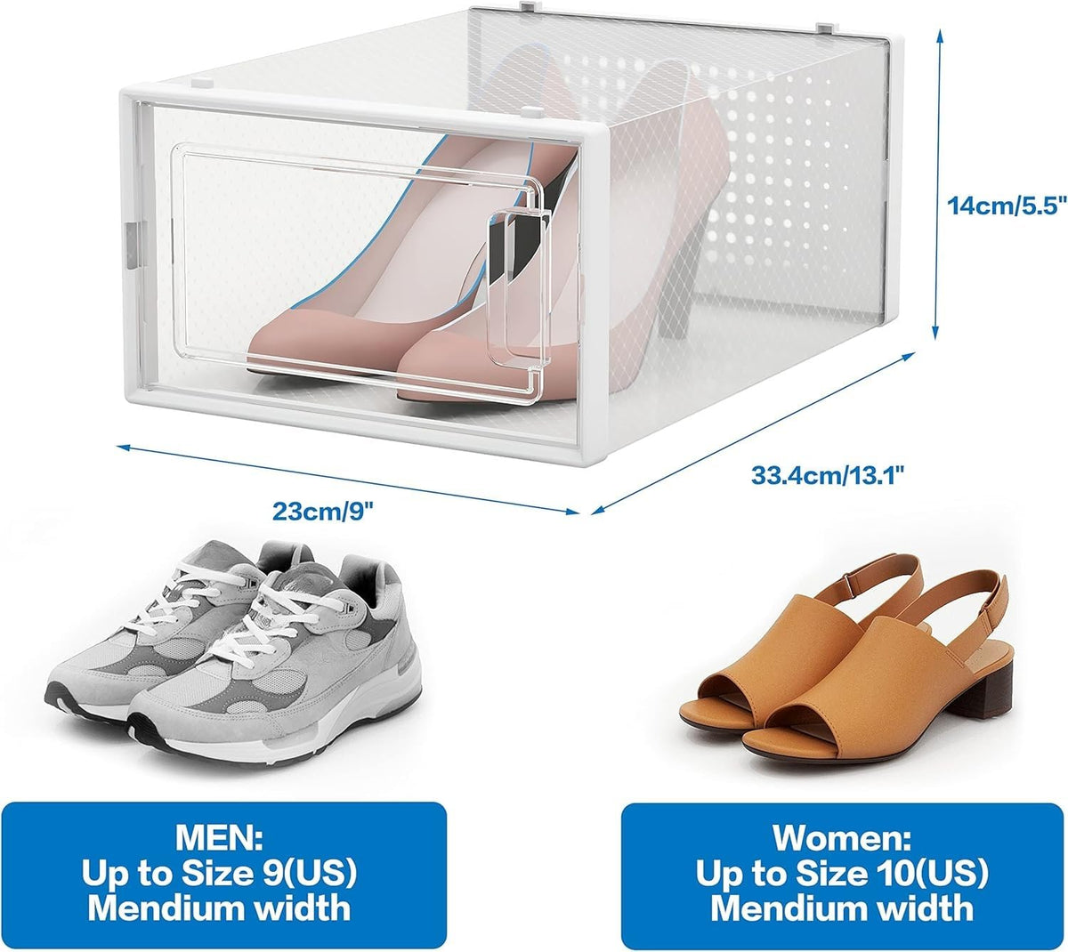 Seseno foldable storage containers save space when not in use.