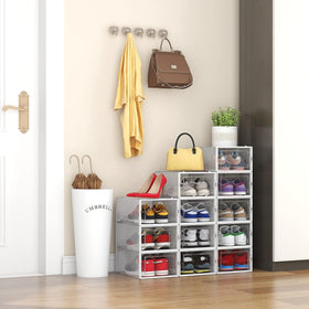 Seseno organizes items beyond shoes for quick access.