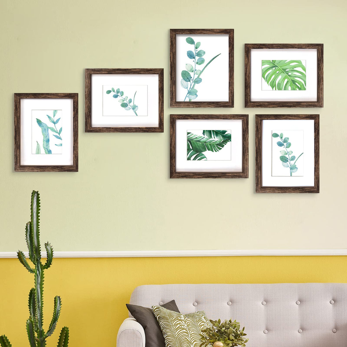 SESEAT six-pack frames ideal for coordinated gallery wall or seasonal display.