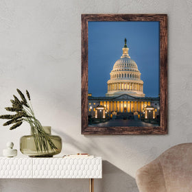 SESEAT 16x24 brown frame on wall mount ready to showcase memories