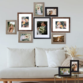 SESEAT gallery wall display supports versatile vertical or horizontal layouts.