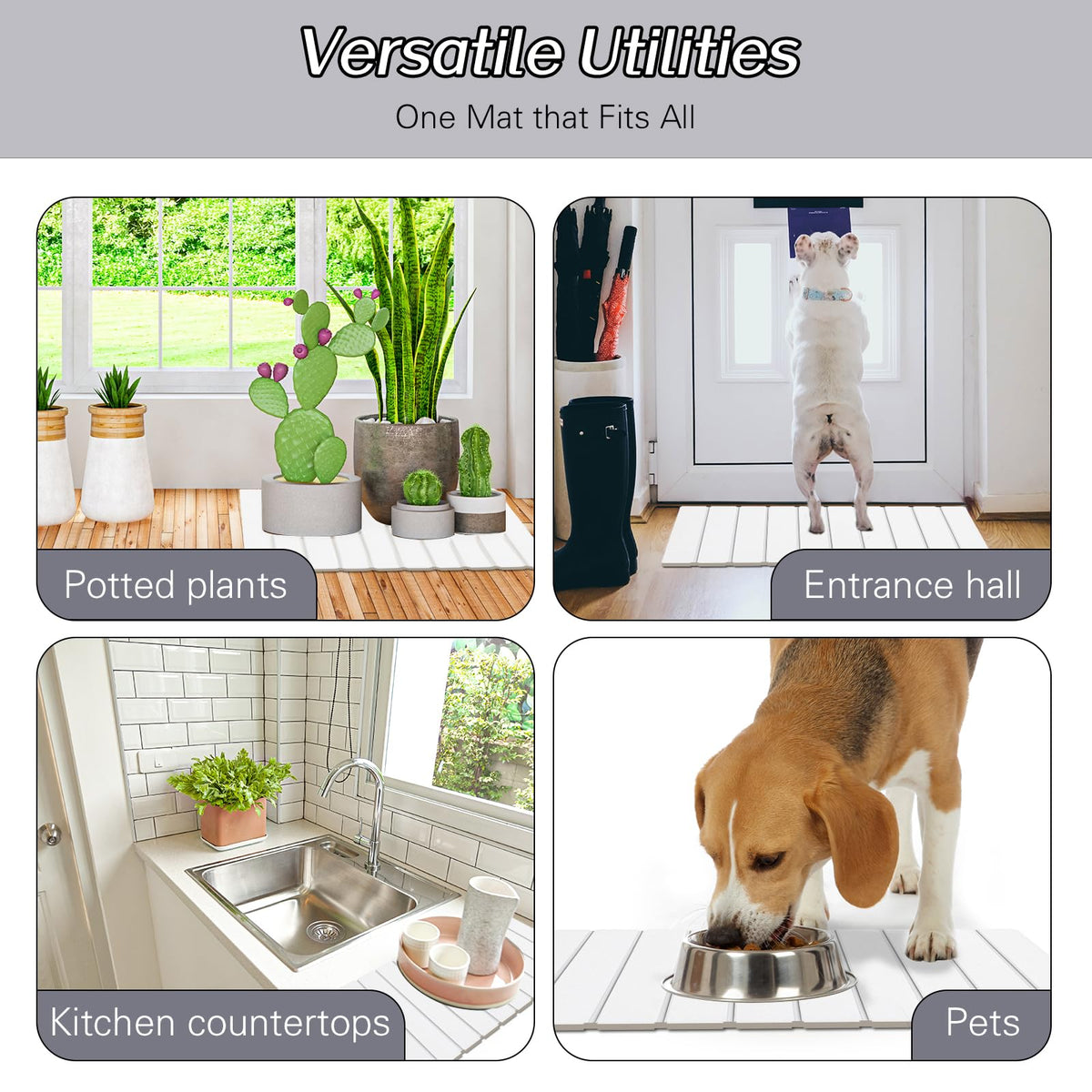 Setguopal compact two-mat set perfect for bath and entryways