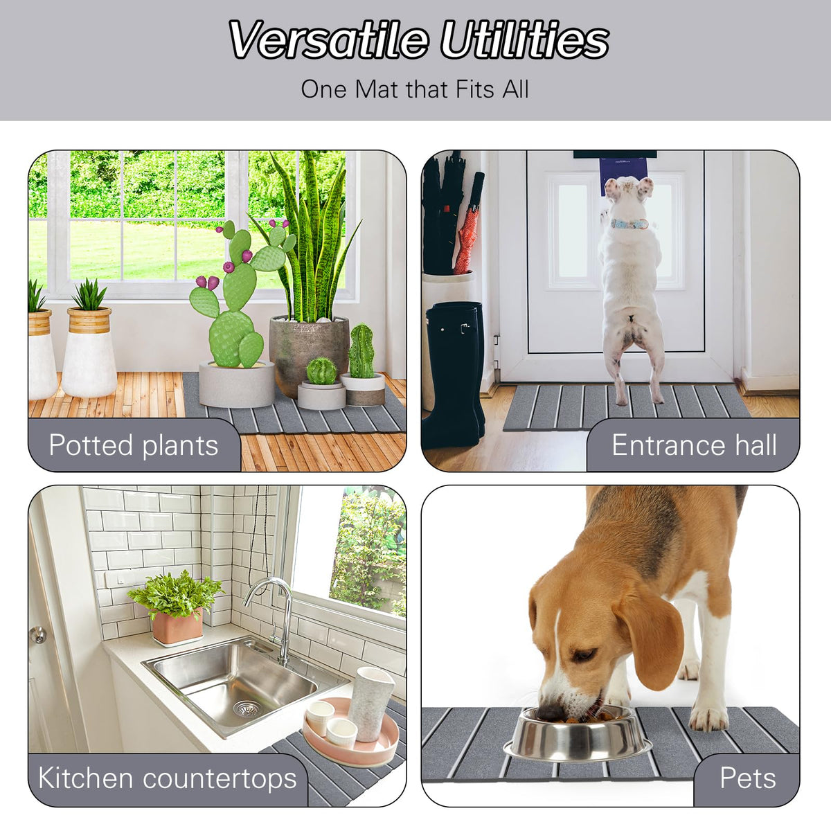 Setguopal quick-drying feet after shower with these mats.