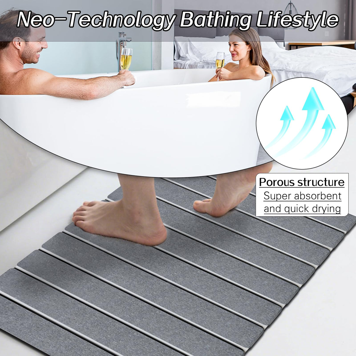 Setguopal mats suit kitchen use and laundry rooms for moisture control.