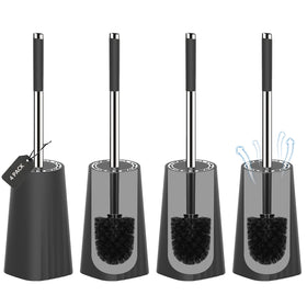 SetSail toilet brush with compact size saves bathroom space