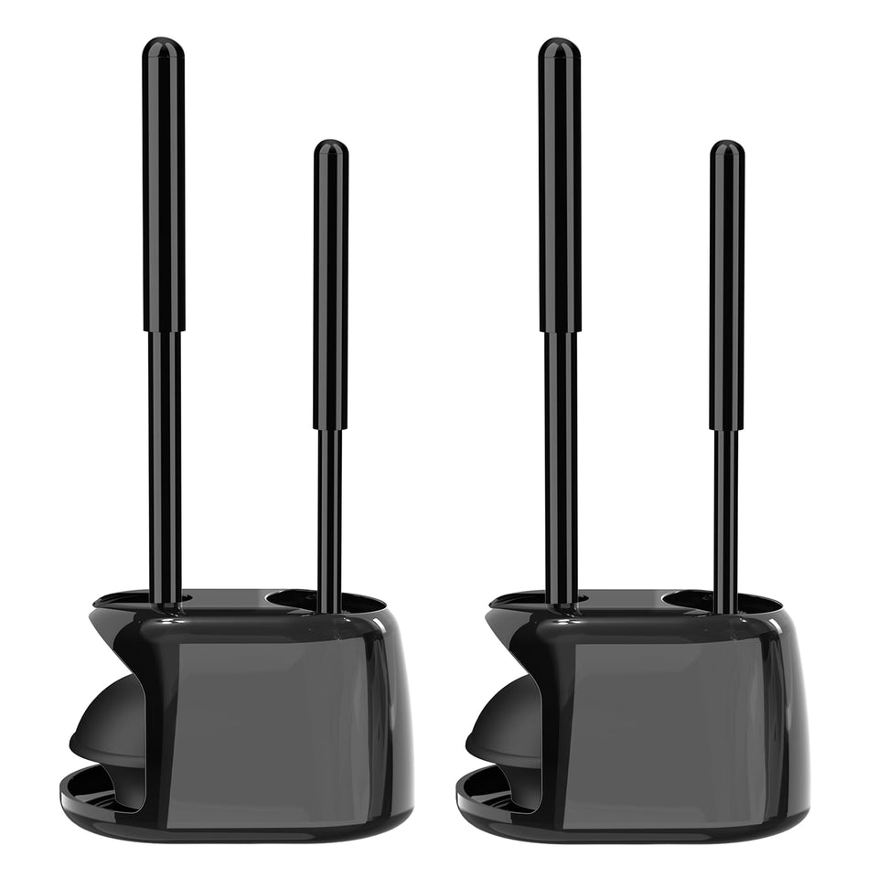 SetSail toilet plunger brush set main view showing compact, tidy storage.