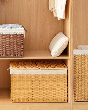 SETVSON woven texture closeup highlights natural rattan finish.