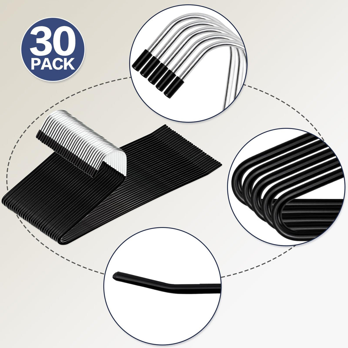 Seuqhck space-saving closet hanger helps organize multiple garments