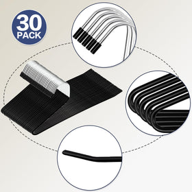 Seuqhck space-saving closet hanger helps organize multiple garments