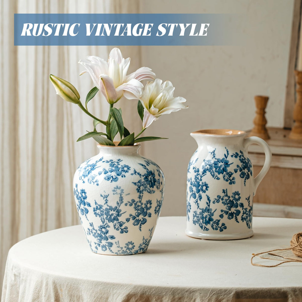 SEUYUCL vase displayed with dried arrangements for versatile decor.