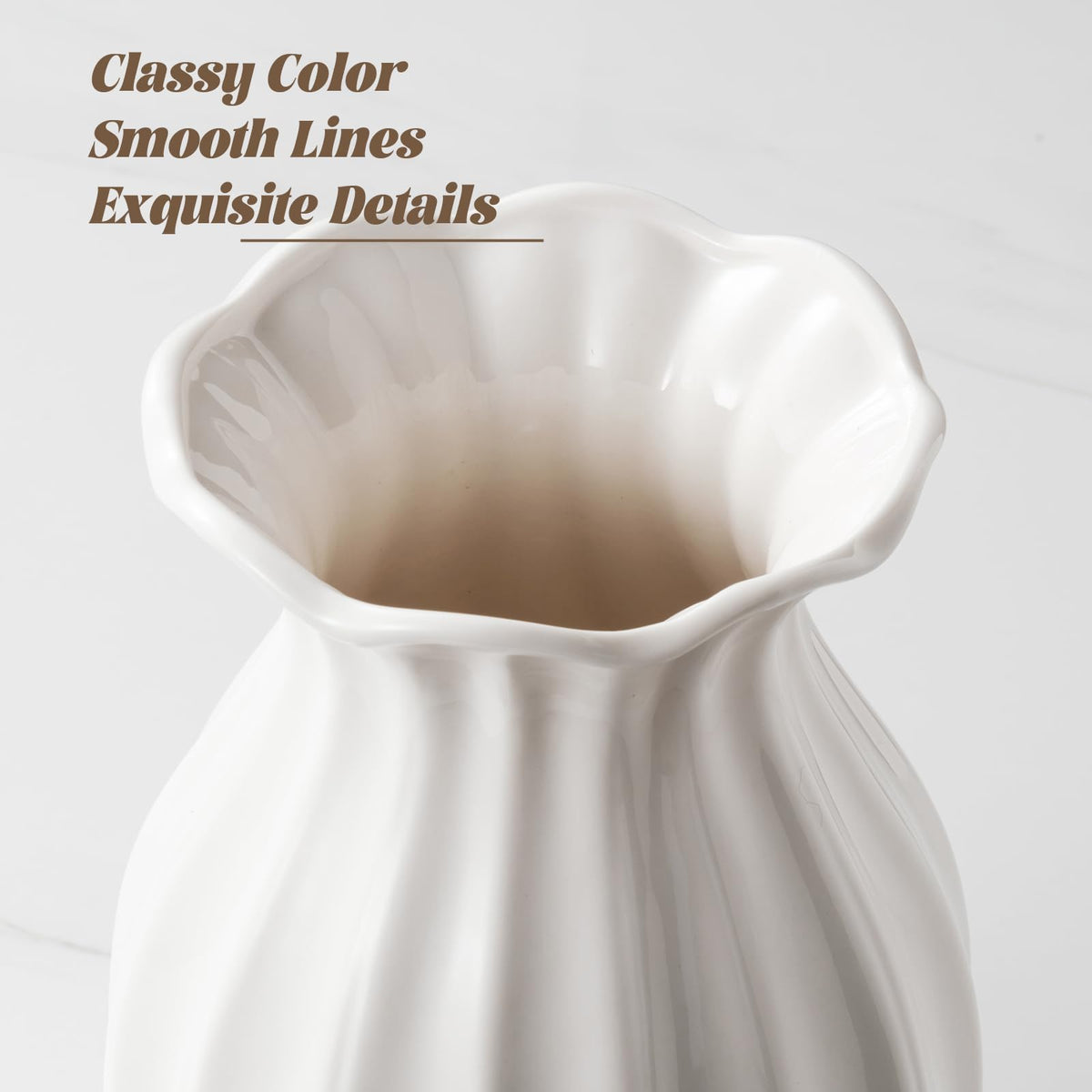SEUYUCL vase pairs with eucalyptus or pampas grass for stylish arrangements