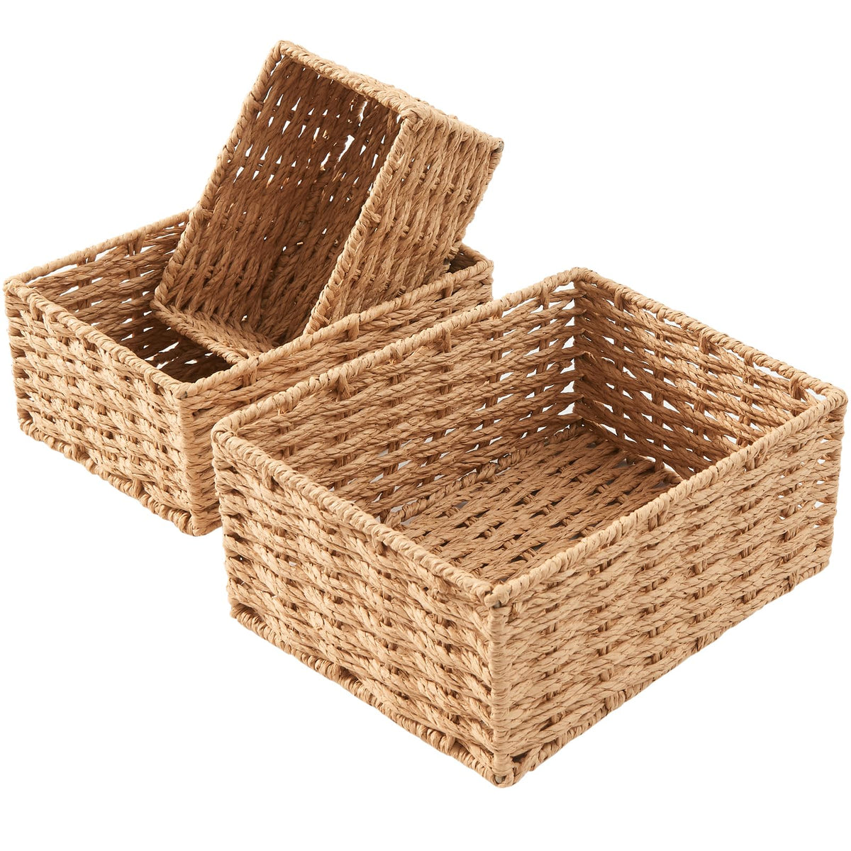 SEVDIZON outdoor-use wicker basket offers versatile storage.