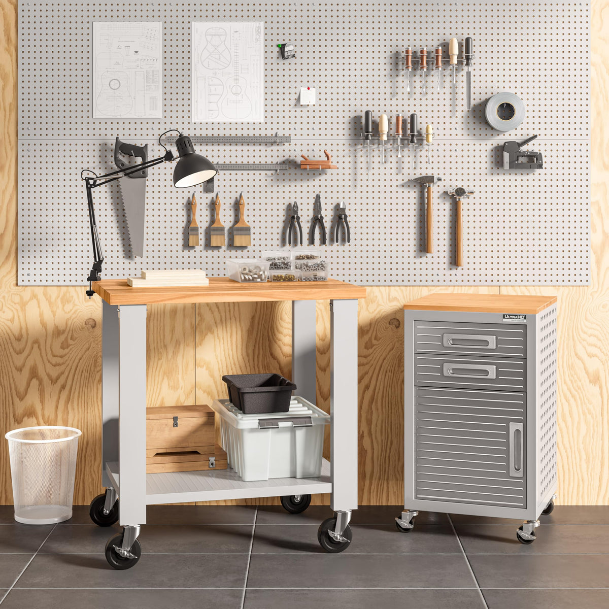 Ideal for trash or recycling in home, office, or dorm.